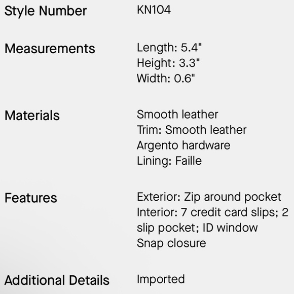 Kate Spade Page Turner Small Bifold Wallet - Picture 3 of 4